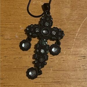 Black vintage/Goth, necklace, bracelet, ring.